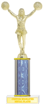 Custom Printed Female Cheerleader Trophies