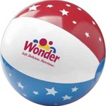 Custom Imprinted 16 inch Stars and Stripes Patriotic Beach Balls