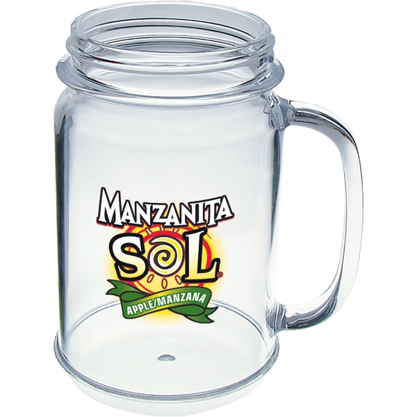 16oz. Mason Jar Mugs with Handles, Custom Printed With Your Logo!