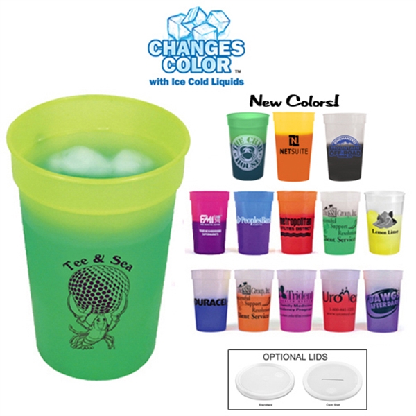 Mood Color Changing Stadium Cups, Custom Imprinted With Your Logo!