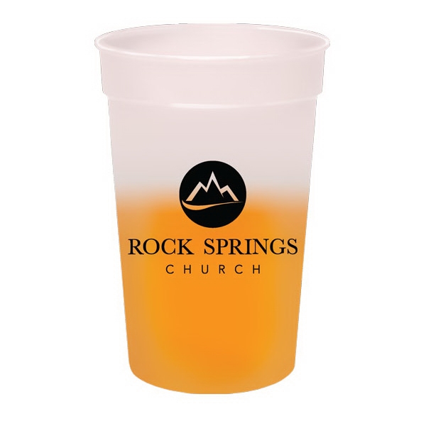 Mood Color Changing Stadium Cups, Custom Imprinted With Your Logo!