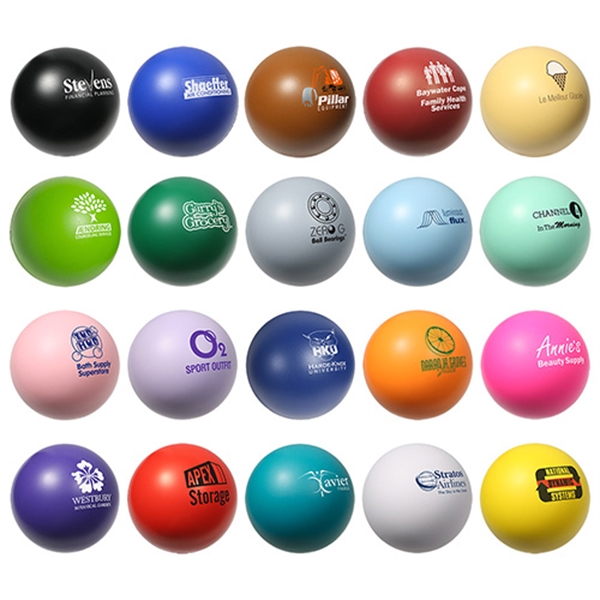 Custom Imprinted White Color Stress Balls