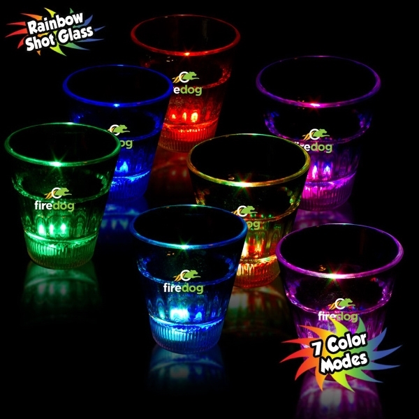 Plastic Flashing Shot Glasses, Customized With Your Logo!