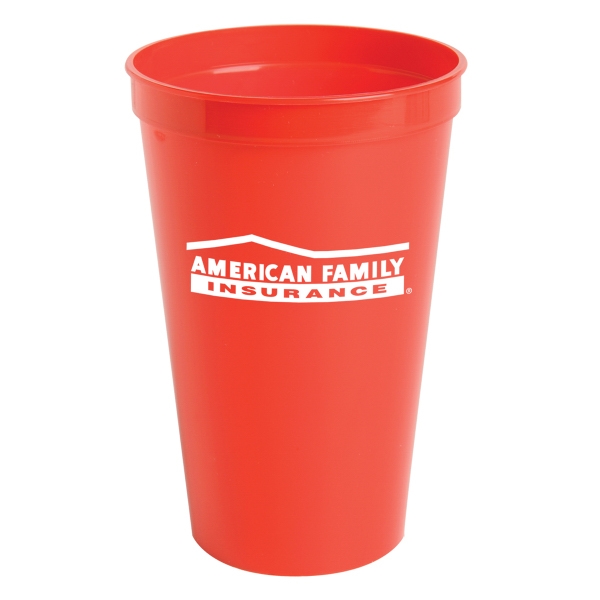 22oz. Stadium Cups For Under A Dollar, Custom Imprinted With Your Logo!