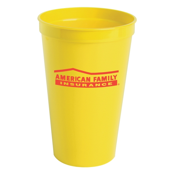 22oz. Stadium Cups For Under A Dollar, Custom Imprinted With Your Logo!