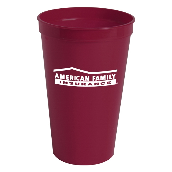 22oz. Stadium Cups For Under A Dollar, Custom Imprinted With Your Logo!