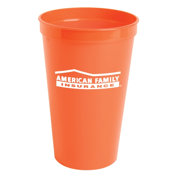 22oz. Stadium Cups For Under A Dollar, Custom Imprinted With Your Logo!