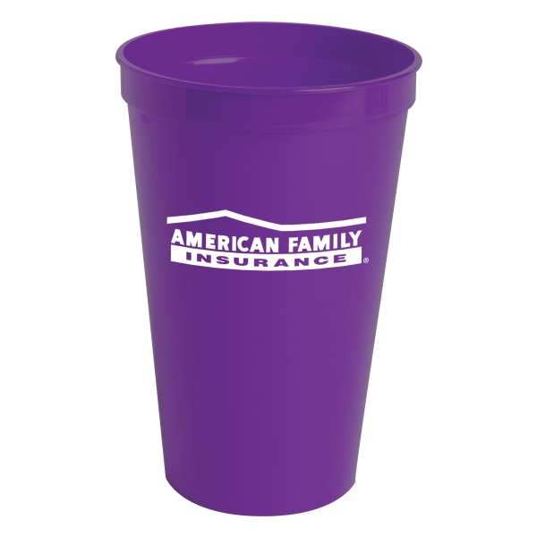 22oz. Stadium Cups For Under A Dollar, Custom Imprinted With Your Logo!