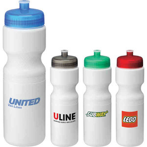 28oz. BPA Free Plastic Co Poly Sports Bottles, Custom Decorated With Your Logo!