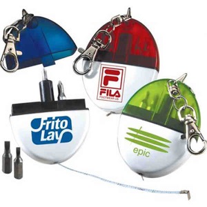 Custom Printed 3 Day Service Square Tape Measure Key Chains