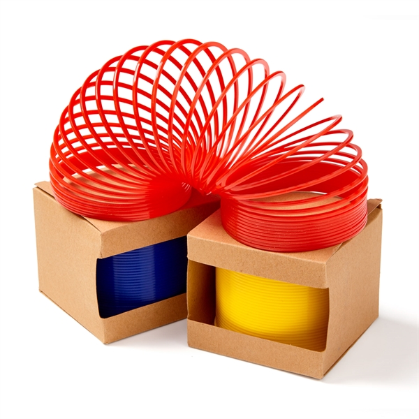 Colored Plastic Slinky Style Spring Toys, Custom Made With Your Logo!