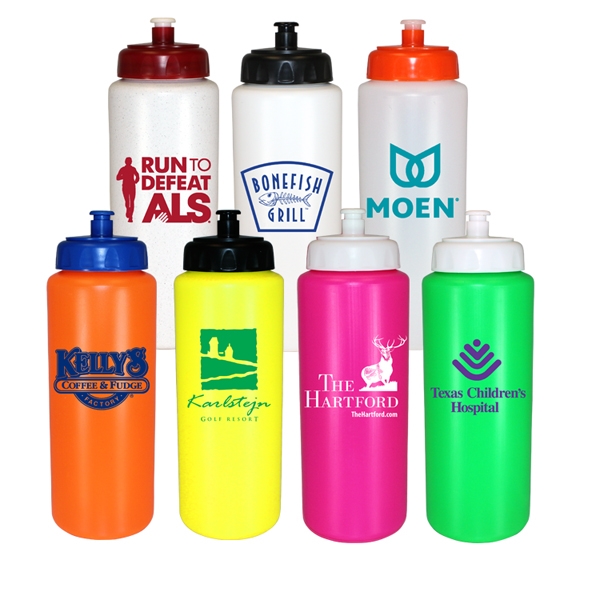 Pink 24oz. Bike Sports Bottles, Custom Printed With Your Logo!