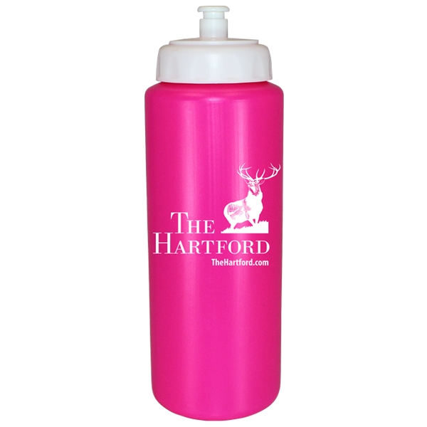 Pink 24oz. Bike Sports Bottles, Custom Printed With Your Logo!
