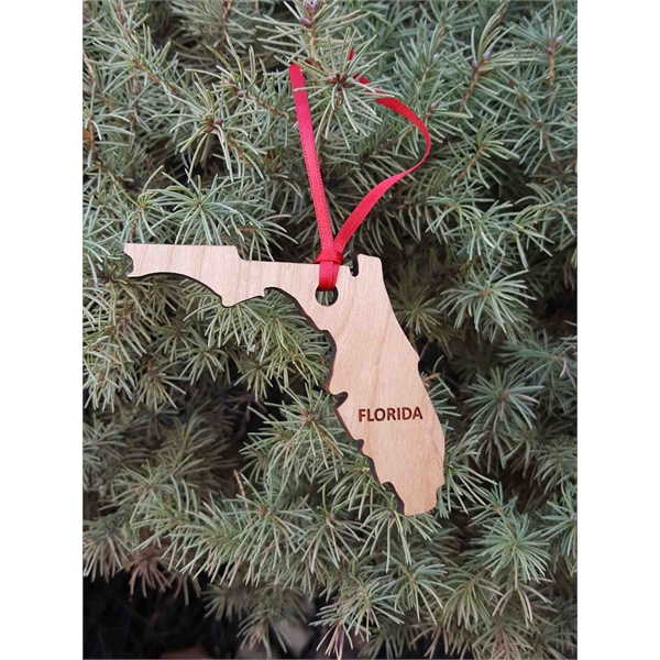 Florida State Shaped Ornaments, Custom Imprinted With Your Logo!