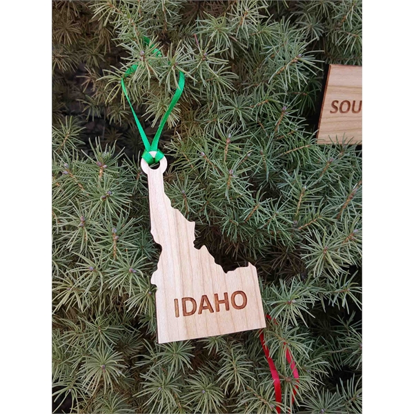 Idaho State Shaped Ornaments, Custom Imprinted With Your Logo!