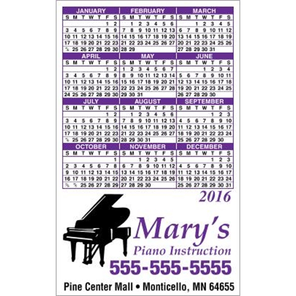 Canadian Manufactured Medical Calendars, Customized With Your Logo!