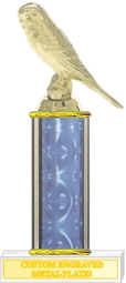 Budgerigar Bird Trophies, Custom Engraved With Your Logo!