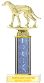 Custom Printed Greyhound Dog Trophies