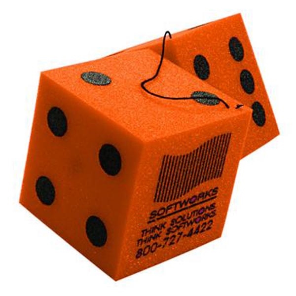 Foam Dice, Custom Imprinted With Your Logo!