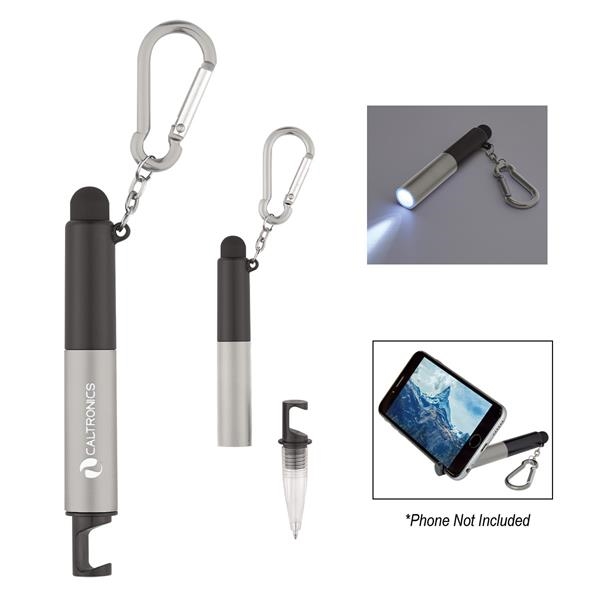 4-in-1 pen with a stylus, light, phone holder , Custom Printed With Your Logo!