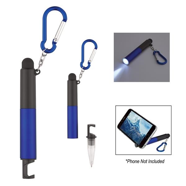 4-in-1 pen with a stylus, light, phone holder , Custom Printed With Your Logo!