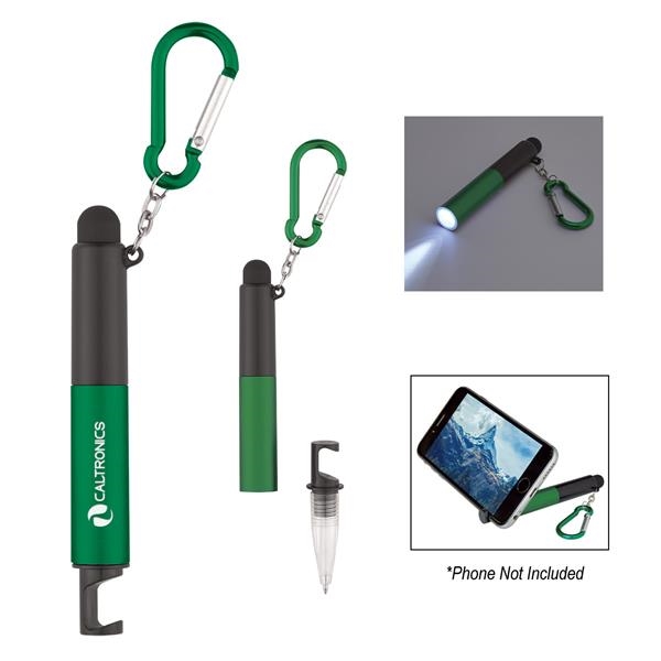 4-in-1 pen with a stylus, light, phone holder , Custom Printed With Your Logo!