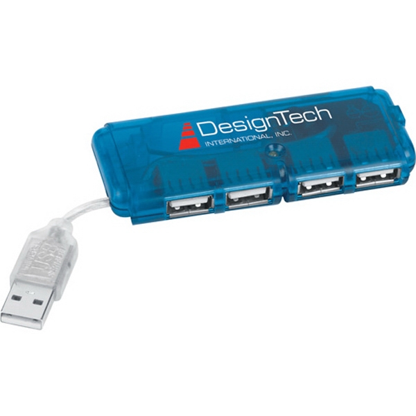 4 Port USB Hubs, Custom Printed With Your Logo!