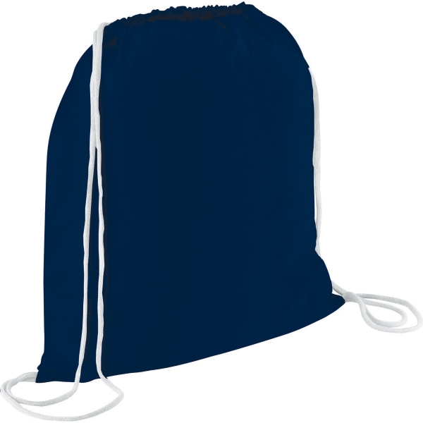 1 Day Service Cotton Twill Drawstring Backpacks, Custom Made With Your Logo!