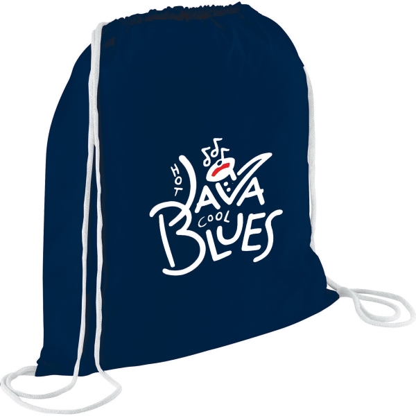 Cotton Twill Drawstring Backpacks, Custom Printed With Your Logo!