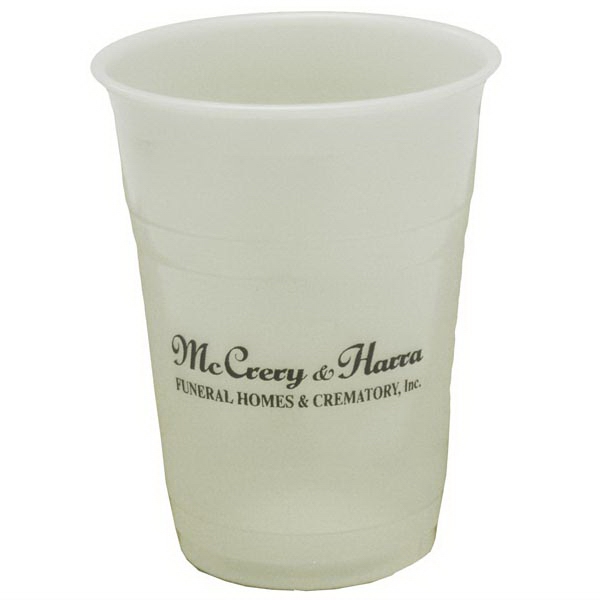 Disposable Translucent Cups, Custom Decorated With Your Logo!