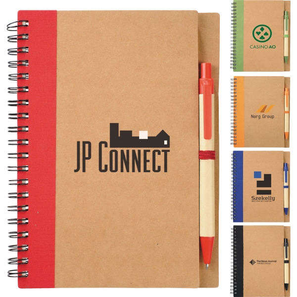 Recycled Coordinator Journal Portfolios, Custom Printed With Your Logo!