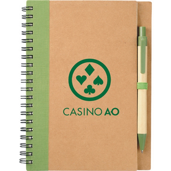 Recycled Chipboard Notebooks, Custom Printed With Your Logo!