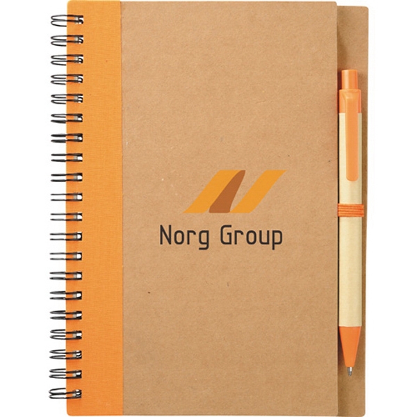 Eco Friendly Pens with Notebook, Custom Printed With Your Logo!