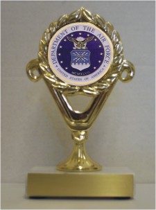 Custom Printed Department of the Air Force Trophies