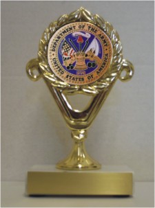 Custom Printed Department of the Army Trophies