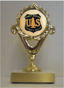 Custom Printed US Forest Service Department of Agriculture  Trophies