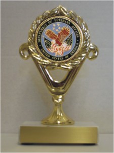 Custom Printed Department of Veterans Affairs    Trophies