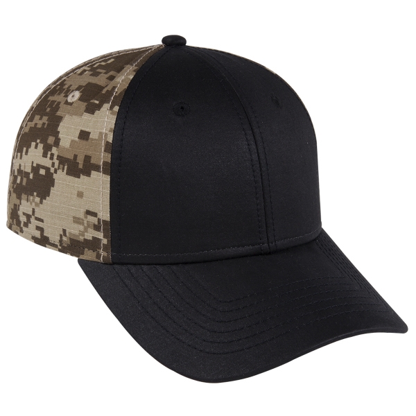 Camouflage Hats With A Plain Brim, Custom Decorated With Your Logo!
