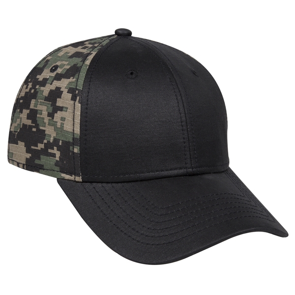 Camouflage Hats With A Plain Brim, Custom Decorated With Your Logo!