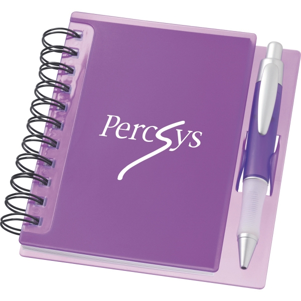 Spiral Hard Plastic Cover Notebooks, Custom Printed With Your Logo!