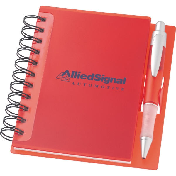 Spiral Hard Plastic Cover Notebooks, Custom Printed With Your Logo!