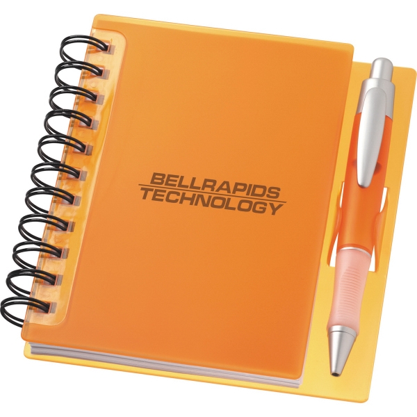 1 Day Service Spiral Hard Plastic Cover Notebooks, Custom Made With Your Logo!