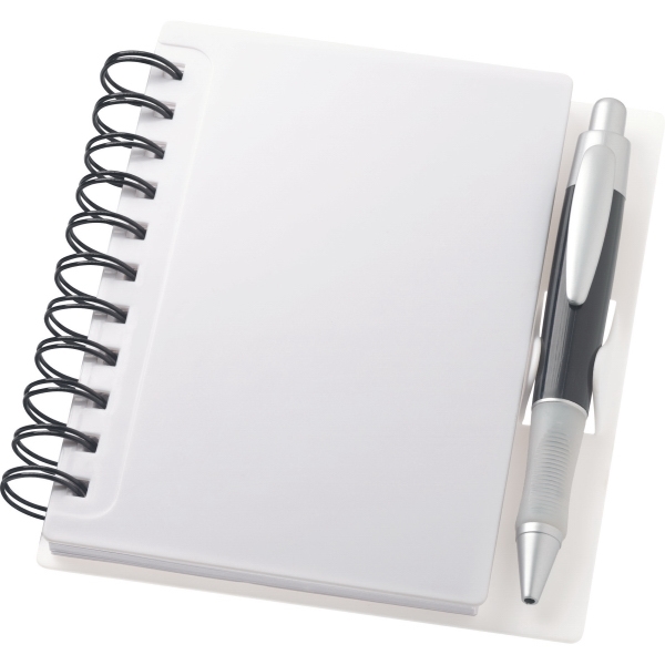 Spiral Hard Plastic Cover Notebooks, Custom Printed With Your Logo!