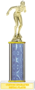 Custom Printed Female Swimmer Trophies