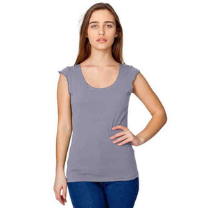 Custom Printed American Apparel Sheer Jersey 2 Sided Tops For Women