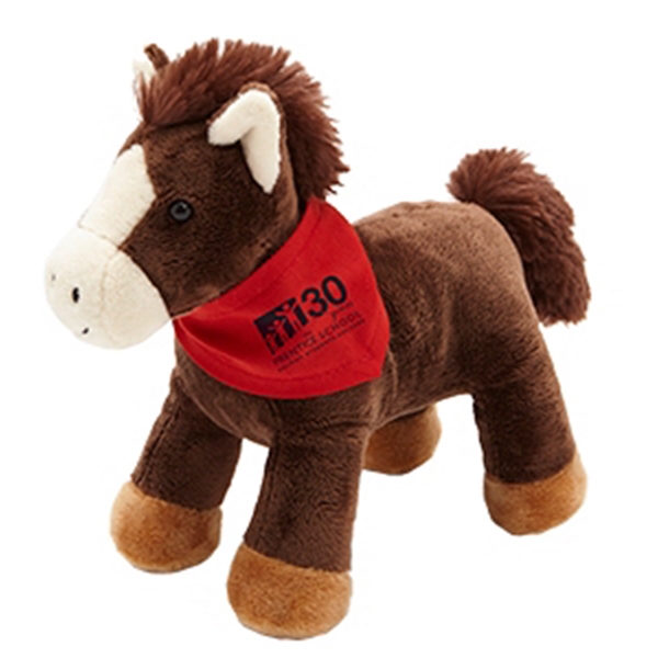 Horse Mascot Plush Stuffed Animals, Customized With Your Logo!