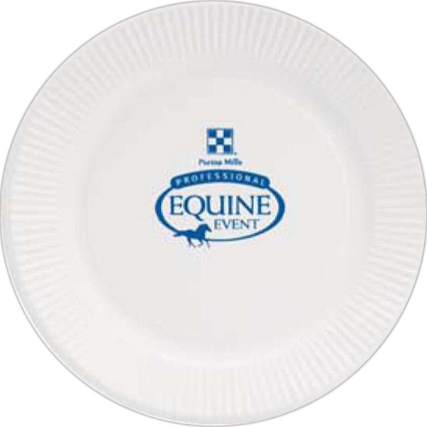 Disposable Color Paper Plates, Custom Printed With Your Logo!