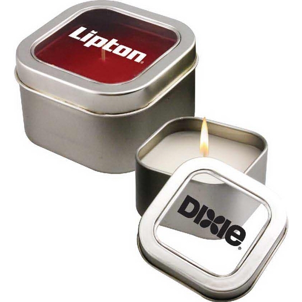 Square Jar Candles, Custom Imprinted With Your Logo!