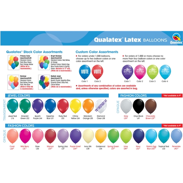 Round Balloons, Custom Decorated With Your Logo!