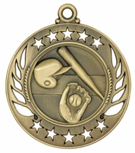 Baseball Sunray Medals, Custom Made With Your Logo!